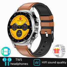 Smart Watch for Men with NFC (2023) - Digitxe Electronics Brown Belt