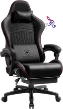 GTPR Gaming Chair, Computer Chair with Footrest and Bluetooth Speakers, High Back Ergonomic Gaming Chair, Reclining Gaming Chair