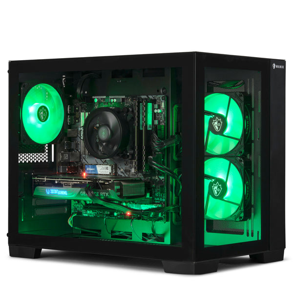 Ryzen 7 7600 Gaming PC, Geforce RTX 4060, 16GB DDR5-5200, 500GB Nvme, Wifi, Bluetooth, Windows 11, and RGB Lighting - Digitxe Electronics Default Title