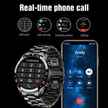 2024 Smart Watch Men Full Circle Touch Screen Bluetooth Call Men Smartwatch Waterproof Sport Activity Fitness Watch+Box