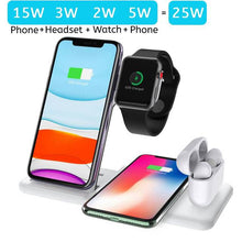 25W Fast Wireless Charger for Iphone 14 13 12 11 XS XR X 8 Quick Charging Station for Apple Watch 8 7 SE 6 5 Airpods 3 Pro