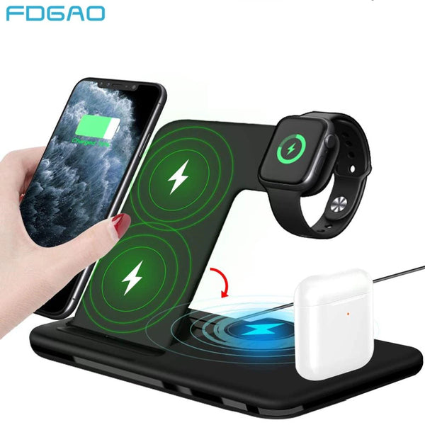 25W Fast Wireless Charger for Iphone 14 13 12 11 XS XR X 8 Quick Charging Station for Apple Watch 8 7 SE 6 5 Airpods 3 Pro