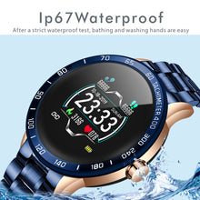 2020 New Smart Watch Fitness Tracker Blood Pressure Monitoring Multifunctional Sport Waterproof Smart Watch Steel Belt Men