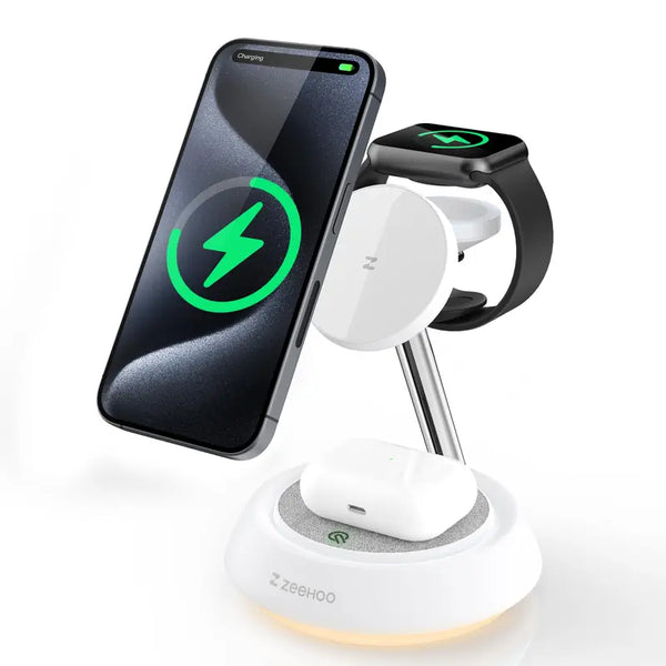 Ergonomic 3-in-1 Wireless Charging Station - Digitxe Electronics Magtrio