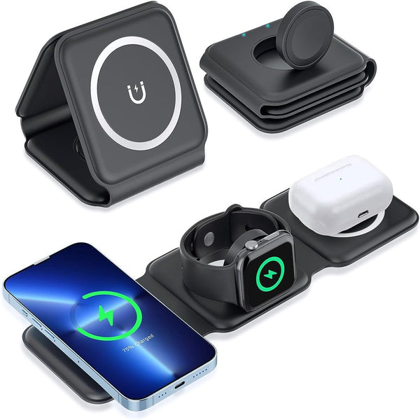 Magnetic Foldable Wireless Charging Pad for iPhone - Digitxe Electronics Default Title