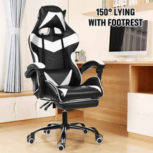 Leather Office Gaming Chair Home Internet Cafe Racing Chair WCG Gaming Ergonomic Computer Chair Swivel Lifting Lying Gamer Chair - Digitxe Electronics